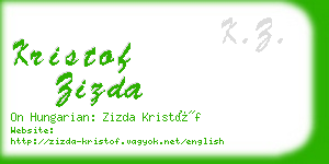 kristof zizda business card